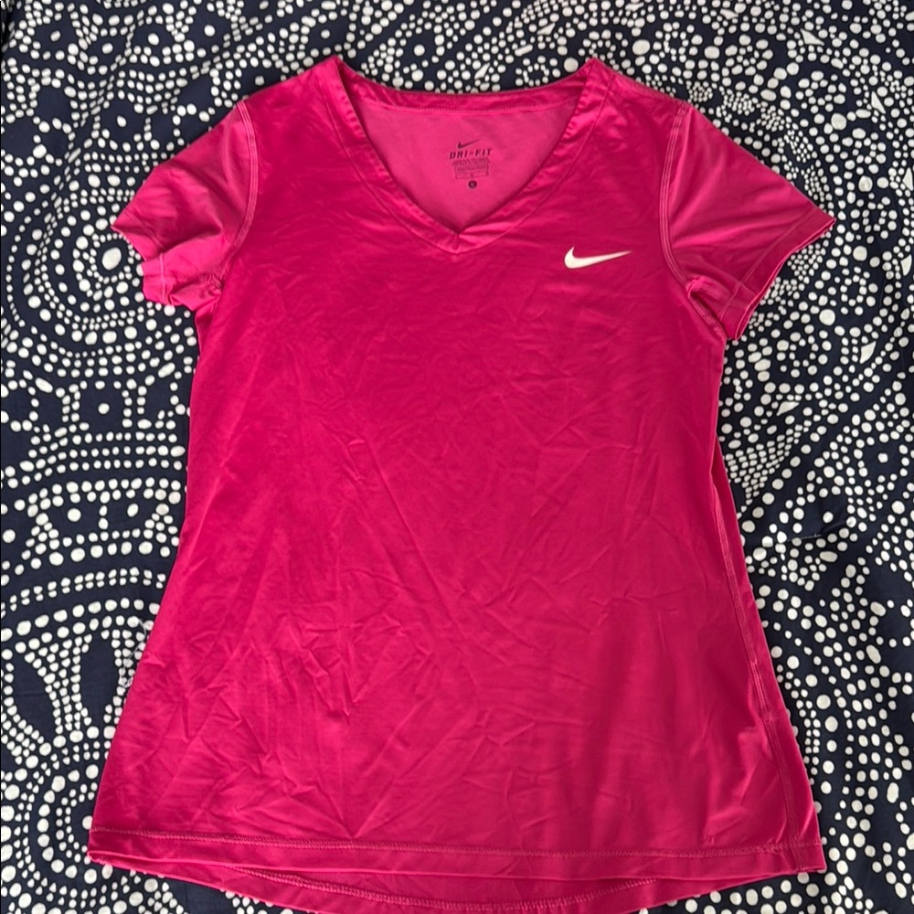 Nike Pink Dri-Fit Short Sleeve Tee